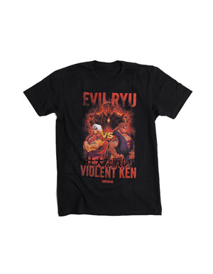 Street Fighter Evil Ryu vs. Violent Ken T-Shirt