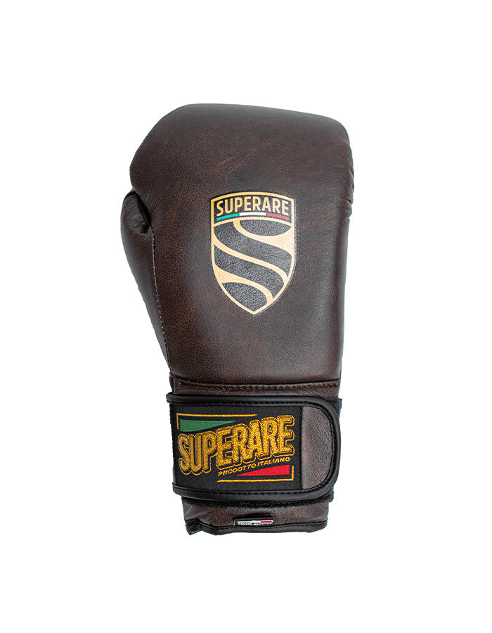 italian gear S50 Italian Leather Velcro Boxing Gloves Pietra / 16 oz