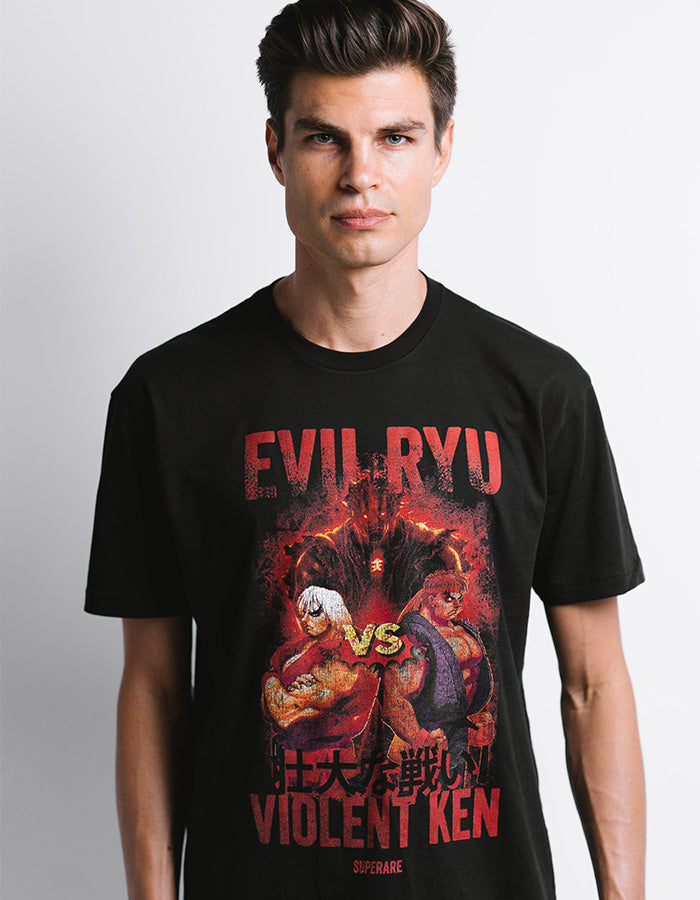 Street Fighter Evil Ryu vs. Violent Ken T-Shirt