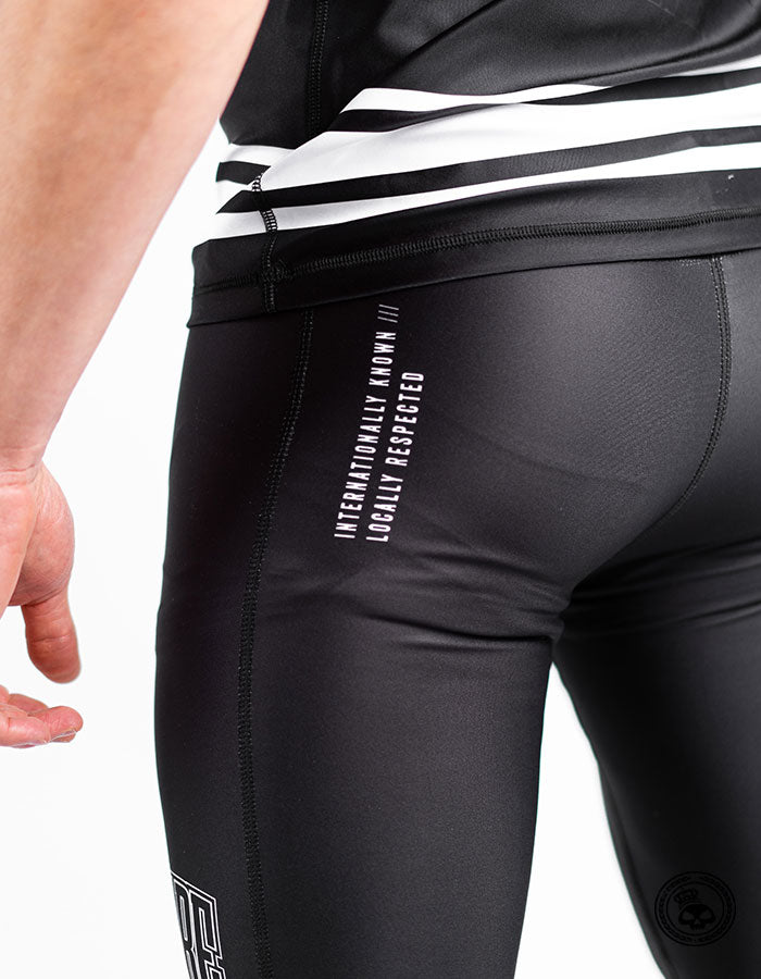 Superare Finisher BJJ Spats - Black/White