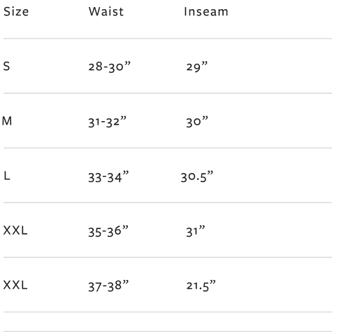 Fit/Sizing Info