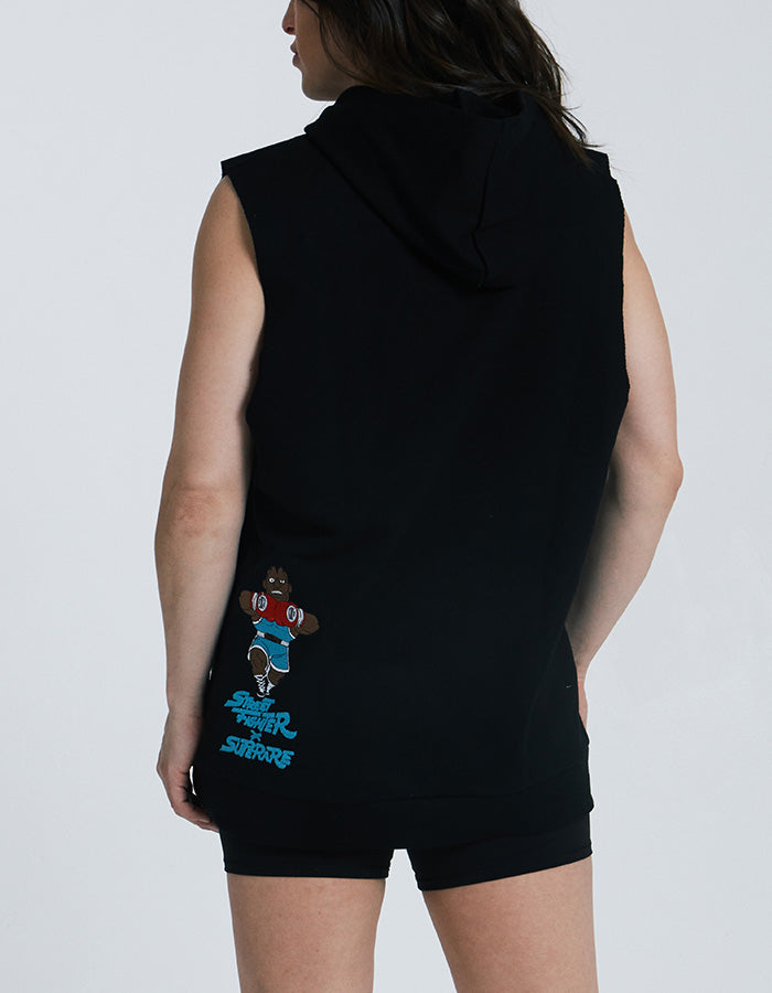 Street Fighter Sleeveless Pullover Hoodie - Balrog