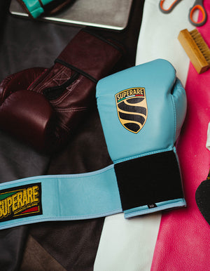 S40 Italian Leather Velcro Boxing Gloves