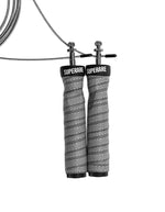 Superare Deluxe Jump Rope w/ Removable Weights - Grey/Black