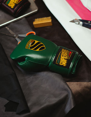 S40 Italian Leather Velcro Boxing Gloves