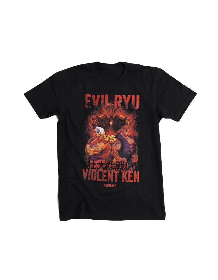 Superare x Street Fighter Evil Ryu vs. Violent Ken Shirt