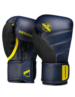 Hayabusa T3 Gloves - Navy/Yellow