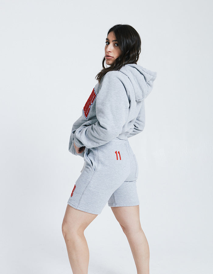 Finisher Hoodie + Lifestyle Shorts Bundle - Heather Grey