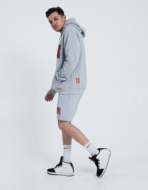 Finisher Hoodie + Lifestyle Shorts Bundle - Heather Grey