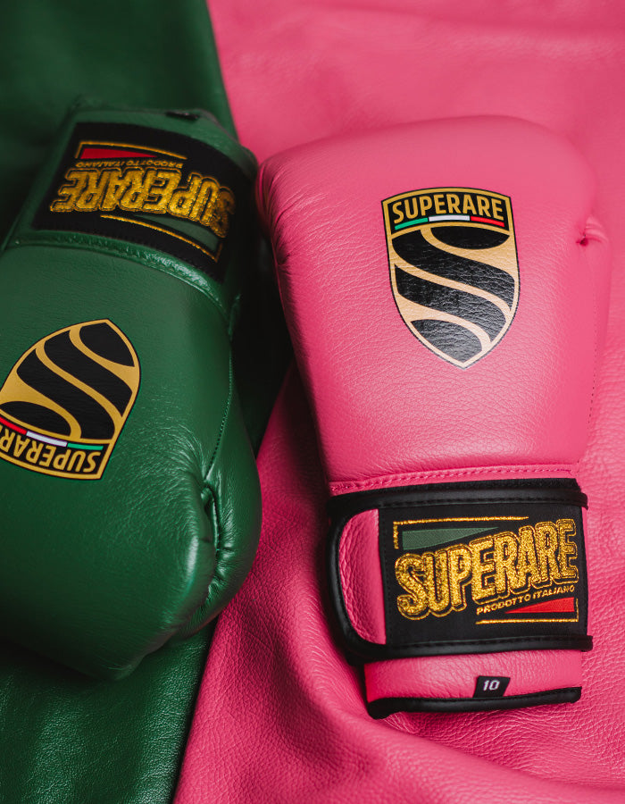 S50 Italian Leather Velcro Boxing Gloves