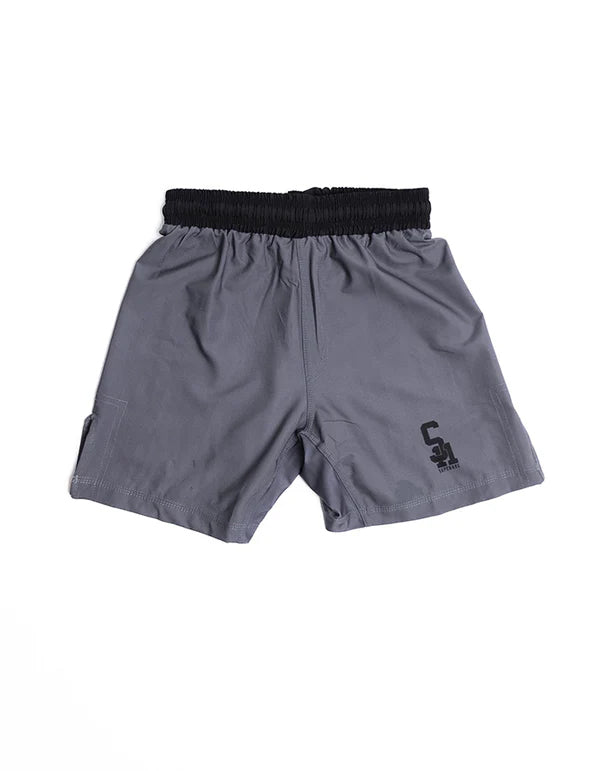 Superare Locally Respected Fight Shorts - Grey/Black
