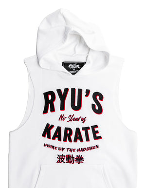 Street Fighter Sleeveless Pullover Hoodie - Ryu