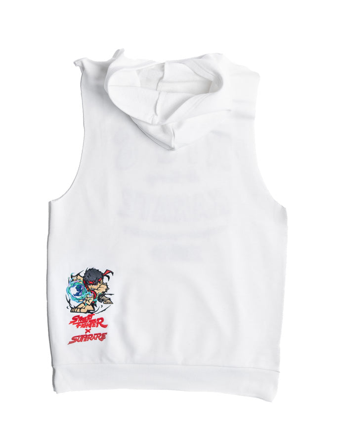 Street Fighter Sleeveless Pullover Hoodie - Ryu