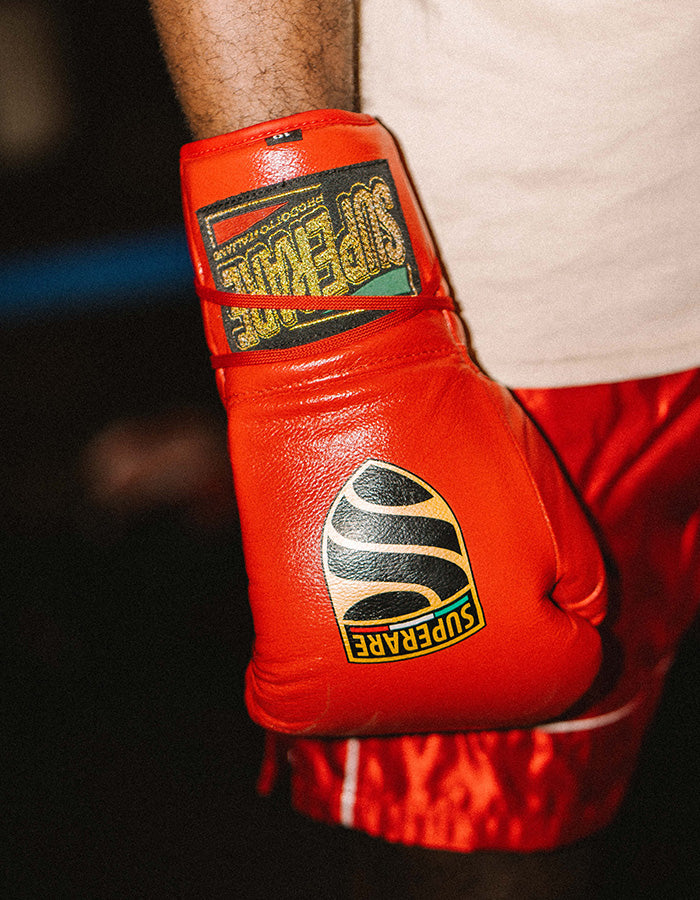 S40 Italian Leather Lace Boxing Gloves