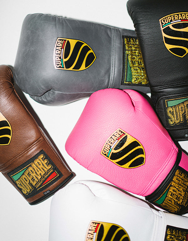 S50 Italian Leather Velcro Boxing Gloves