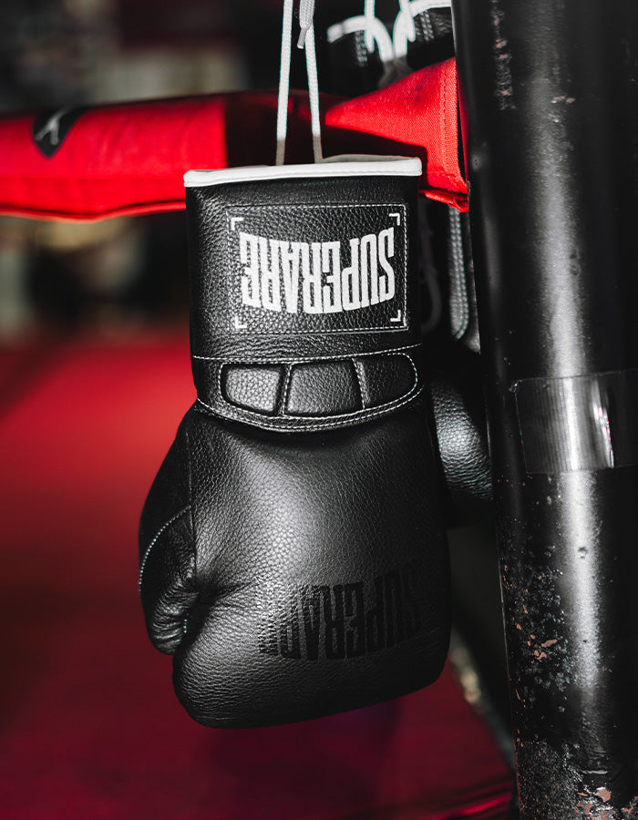 Supergel 2.0 Pro Sparring Lace Boxing Gloves Red / 14 oz
