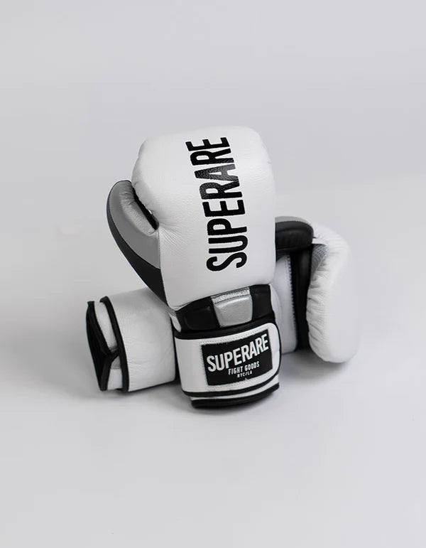 Superare One Series "SuperGel" Velcro Gloves - White/Black