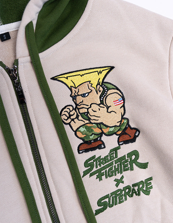 Superare x Street Fighter Guile Kickboxing Zip Up Hoodie
